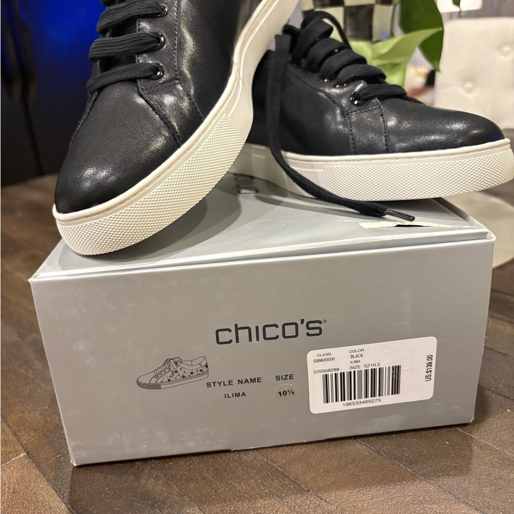 Chico's Black Leather Womans Shoes